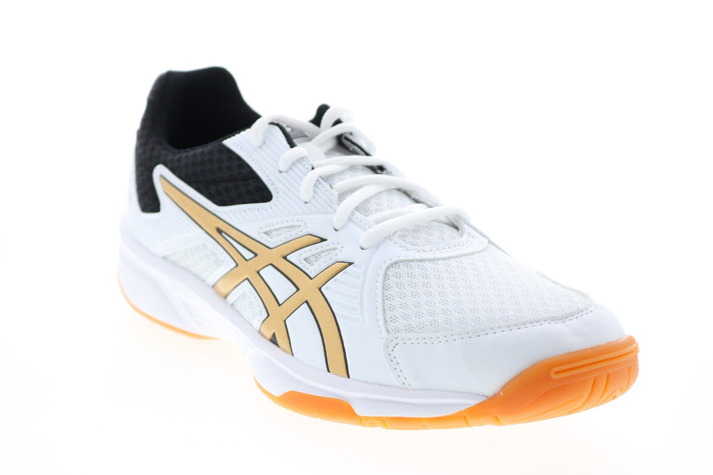 Asics Upcourt 3 1072A012 Mens White Synthetic Athletic Volleyball Shoes