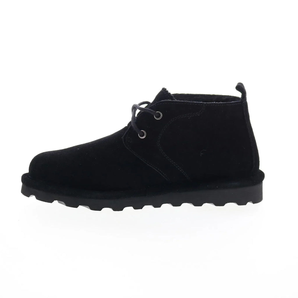 Bearpaw Skye 2578W-011 Womens Black Suede Lace Up Chukkas Boots