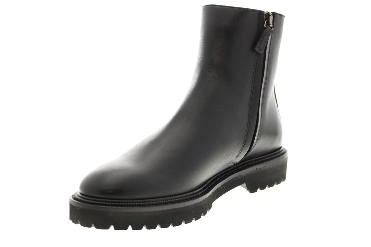 Aquatalia Pasquale Calf 34M0937-BLK Mens Black Leather Casual Dress Boots