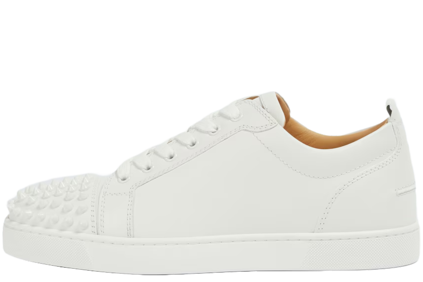 Louis Junior Spikes Sneakers - Calf leather and spikes - White - Men