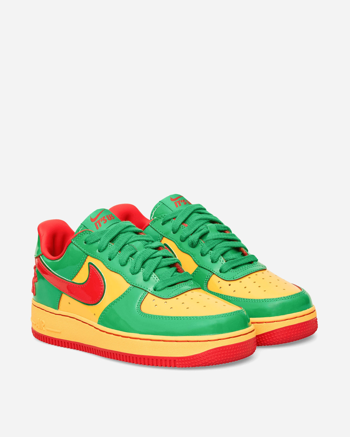 Us Force 1 Sneakers Lucky Green / Mystic Red
