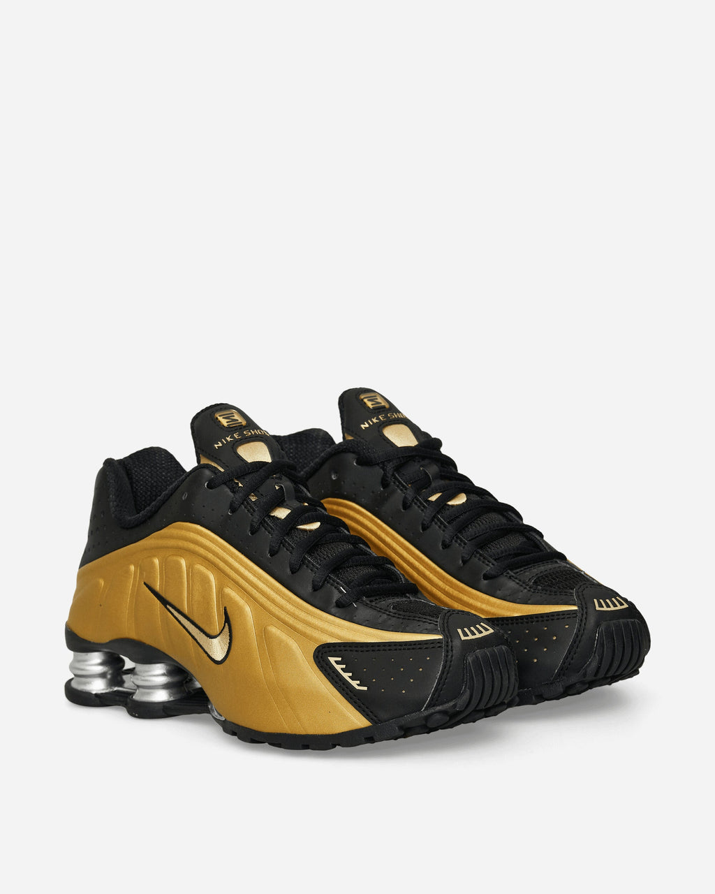 Women's Shox R4 Sneakers Black / Metallic Gold