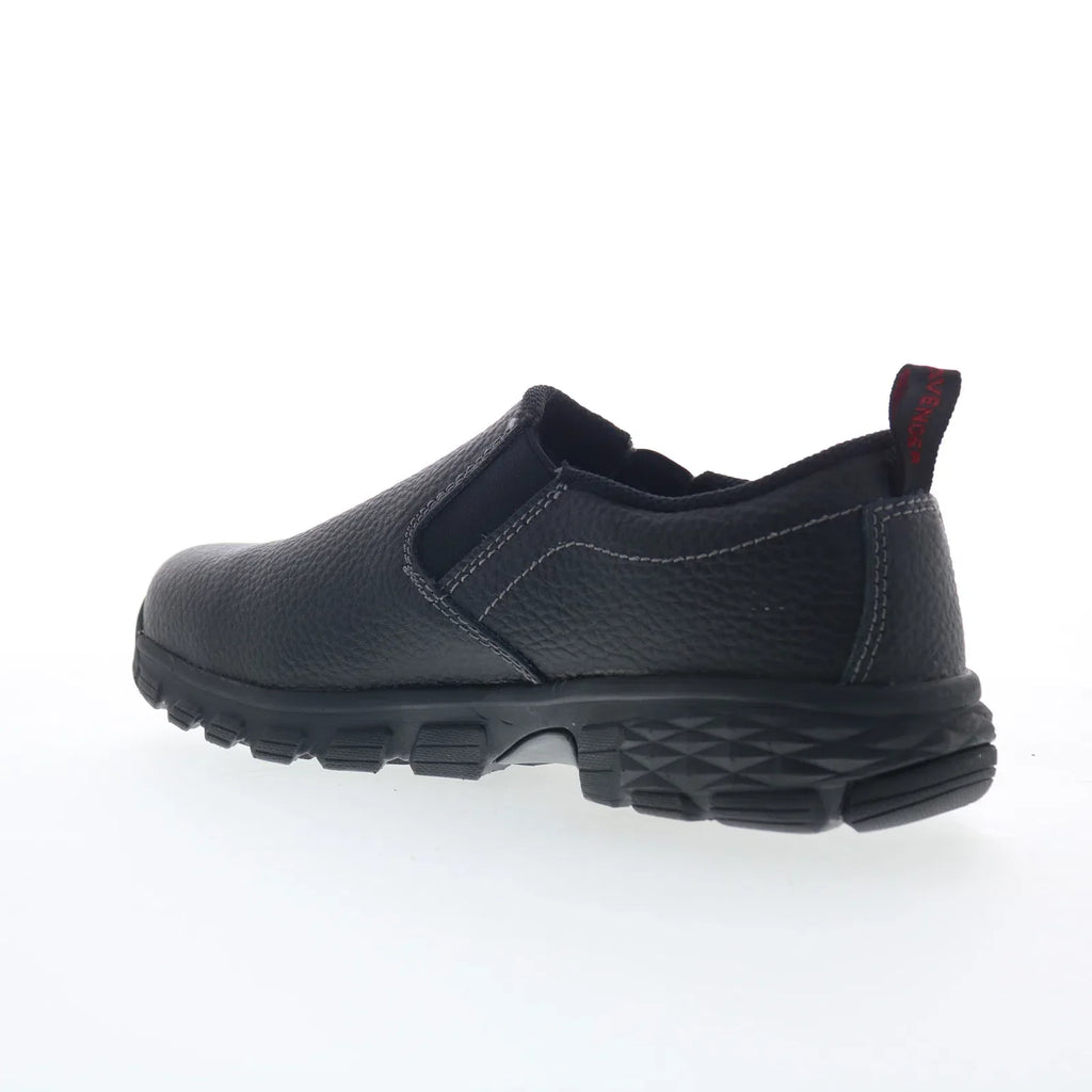 Avenger Flight Slip-On Alloy Toe A7001 Mens Black Wide Work & Safety Shoes