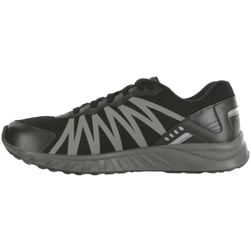 Men's Pursuit Lace Up Sneaker in Black/Gray