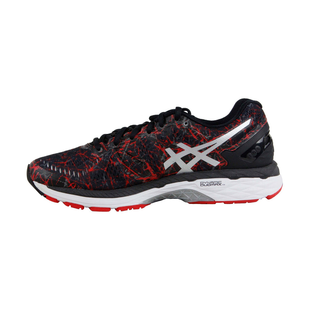 Asics Gel Kayano 23 T6A0N-2390 Mens Black Canvas Lace Up Athletic Running Shoes