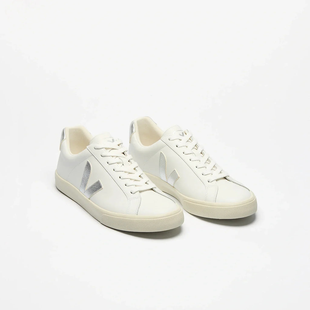Women's Esplar Leather in White Silver